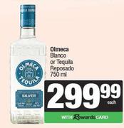 Olmeca Blanco Or Tequilla Reposado-750ml