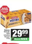 Bokomo Weet-Bix 450g (Including Flavours 375g)-Each