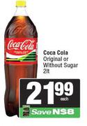 Coca-Cola (Original Or Without Sugar)-2Ltr Each