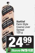 Hartlief Farm Style Coarse Liver Spread-125g