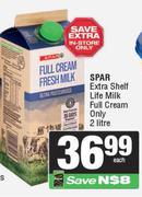 Spar Extra Shelf Life Milk (Full Cream Only)-2ltr
