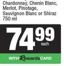 Leopard's Leap Chenin Blanc, Merlot, Pinotage, Sauvignon Blanc Or Shiraz-750ml Each