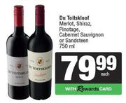 Du Toitskloof Merlot, Shiraz, Pinotage, Cabernet Sauvignon Or Sandsteen-750ml Each