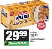 Bokomo Weet-Bix 450g Including Flavours-375g