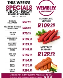 Wembley Meat Market : This Week's Specials (02 June - 07 June 2026)