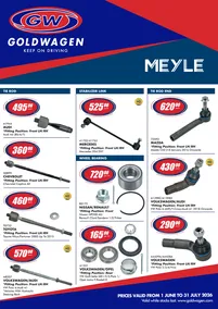 Goldwagen : Specials (01 June - 31 July 2026)