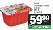 Spar Crumbed Chicken Range Assorted-500g
