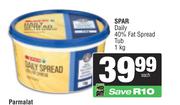 Spar Daily 40% Fat Spread Tub-1Kg