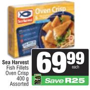 Sea Harvest Fish Fillets Oven Crisp Assorted-400g