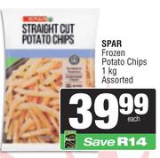 Spar Frozen Potato Chips Assorted-1kg
