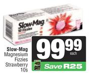 Slow-Mag Magnesium Fizzles (Strawberry)-10's Pack
