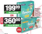 Pampers Diapers Or Pants Value Pack Assortd-Per Pack