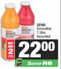 Spar Smoothie Assorted-For 2 x 1L