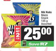 Nik Naks Maize Snack Assorted-For 2 x 135g