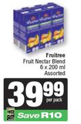 Fruitee Fruit Nectar Blend Assorted-6 x 200ml