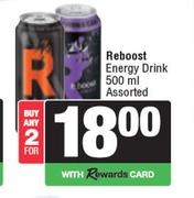 Reboost Energy Drink Assorted-For 2 x 500ml