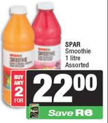 Spar Smoothie Assorted-For 2 x 1L