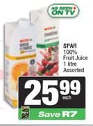 Spar 100% Fruit Juice Assorted-1L