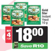 Gold Star Instant Yeast-For 4 x 10g