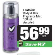 Lentheric Body & Hair Fragrance Mist-100ml