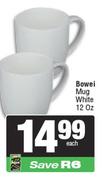 1Bowei Mug White 12 OZ