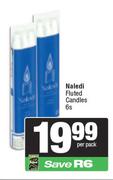Naledi Fluted Candles-6s Per Pack
