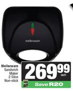 Mellerware Sandwich Maker 2 Slice Non Stick