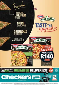 Checkers KwaZulu-Natal : Ital Pizza Promotion (21 May - 07 June 2026)