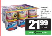Parmalat Low Fat Dairy Snack Or Kids Yoghurt Assorted-6s Per Pack