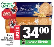 Bakers Blue Label Marie Biscuits Assorted-For 2 x 200g