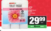 Spar Mini Toilet Tissue 1 Ply 300 Sheets-9s