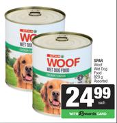 Spar Woof Wet Dog Food Assorted-820g