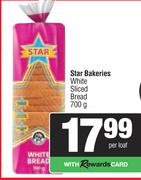 Star Bakeries White Sliced Bread=700g Per Loaf