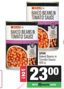 Spar Baked Beans In Tomato Sauce-For 2 x 400g