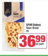 Spar Bakery Naan Bread-4s Per Pack