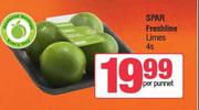 Spar Freshline Limes-4s Per Punnet