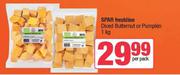 Spar Freshline Diced Butternut Or Pumpkin-1Kg Per Pack