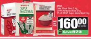 Spar Cake Wheat Flour 5Kg,Spar Parboiled Rice 5Kg,Spar Super Maize Meal Kg-For All