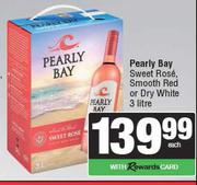 Pearly Bay Sweet Rose, Smooth Red Or Dry White-3L
