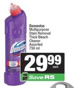Domestos Multipurpose Stain Removal Thick Bleach Cleaner-750ml