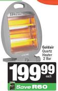 Goldair Quartz Heater 2 Bar
