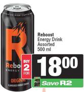 Reboost Energy Drink Assorted-For 2 x 500ml