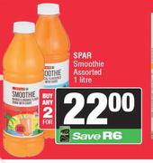 Spar Smoothie Assorted-For 2 x 1L