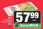Spar Processed Cheese Slices-400g