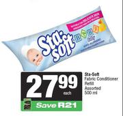 Sta Soft Fabric Conditioner Refill Assorted-500ml