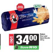 Bakers Blue Label Marie Biscuits-For 2 x 200g