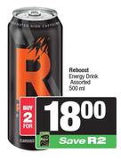 Reboost Energy Drink Assorted-For 2 x 500ml