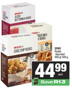 Spar Rusks Assorted-450g/500g