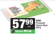 Spar Processed Cheese Slices-400g