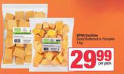 Spar Freshline Diced Butternut Or Pumpkin-1Kg Per Pack
